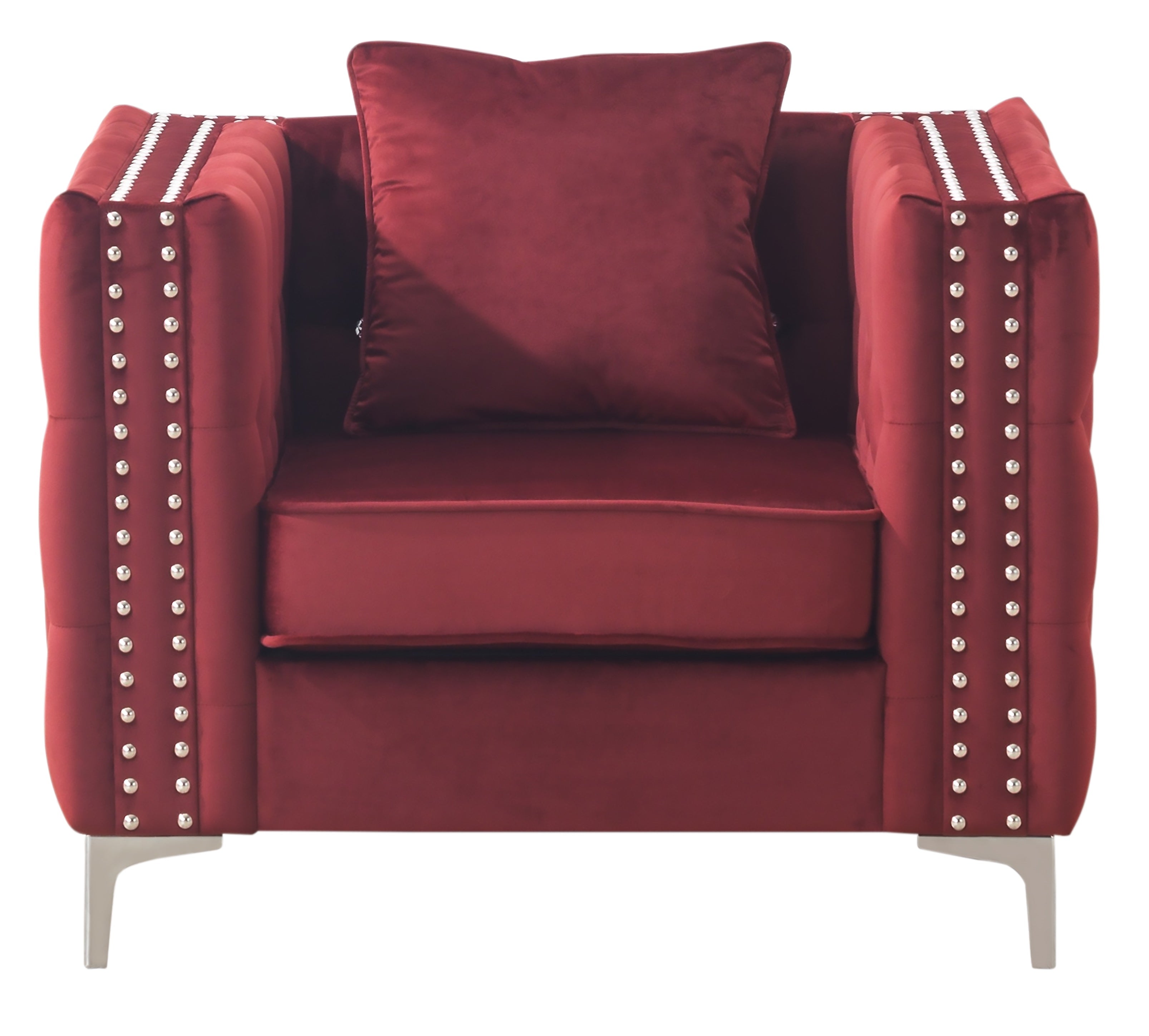 ZNTS Glory Furniture Paige G826A-C Chair , BURGUNDY B078108455