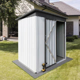 ZNTS Metal garden sheds 5ftx3ft outdoor storage sheds W135057433