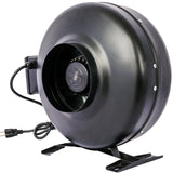 ZNTS 6-Inch 412 CFM Inline Duct Fan: Air Circulation Vent Blower for Hydroponics, Basements, and Kitchens W46577503