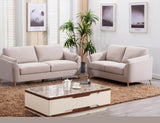 ZNTS Contemporary 1pc Sofa Beige Color with Gold Metal Legs Plywood Pocket Springs and Foam Casual Living B01155991