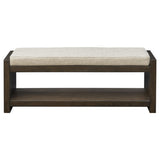 ZNTS Accent Bench with Lower Shelf B035118523