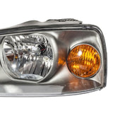 ZNTS 2pcs Front Left Right Car Headlights for Hyundai Elantra 04-06 Black Housing 67231507