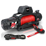 ZNTS X-BULL 13000 LBS 12V Electric Winch XRS Speed with Wireless Remote and Synthetic Rope for UTVs/SUVs W121851252