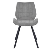 ZNTS Set of 2 Fabric Dining Chairs, Grey W131472140