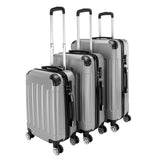 ZNTS 3-in-1 Portable ABS Trolley Case 20" / 24" / 28" Gray 00470368