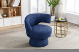 ZNTS 360 Degree Swivel Cuddle Barrel Accents, Round Armchairs with Wide Upholstered, Fluffy Fabric W395102770