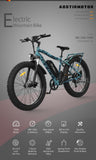 ZNTS AOSTIRMOTOR 26" 750W Electric Bike Fat Tire P7 48V 13AH Removable Lithium Battery for Adults with 95896341