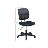 ZNTS Mesh Back Adjustable Office Chair in Black SR011677