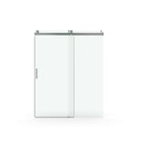 ZNTS 56 to 60 in. W x 76 in. H Sliding Frameless Soft-Close Shower Door with Premium 3/8 Inch W1573104675