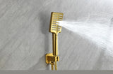 ZNTS Wall Mounted Waterfall Rain Shower System With 3 Body Sprays & Handheld Shower W92858570