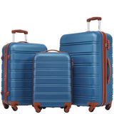 ZNTS 3 Piece Luggage Set Hardside Spinner Suitcase with TSA Lock 20