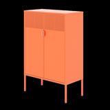 ZNTS Metal Storage Locker Cabinet, Adjustable Shelves Free Standing Sideboard Steel Cabinets for 53260529