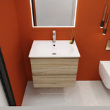 ZNTS 24" Bathroom Vanity With Gel Basin Top W99965570