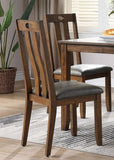 ZNTS Natural Brown Finish Dinette 5pc Set Kitchen Breakfast Table wooden Top Cushion Seats Chairs B01147408