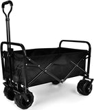ZNTS YSSOA Heavy Duty Folding Portable Cart Wagon with 7\'\' Widened All-Terrain Wheels Prevent to W113446707