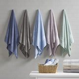 ZNTS 6 Piece Organic Cotton Towel Set B03598753