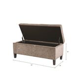 ZNTS Tufted Top Soft Close Storage Bench B03548203