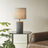 ZNTS Embossed Ceramic Table Lamp B03594982