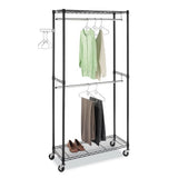 ZNTS Closet Organizer Garment Rack Clothes Hanger Home Shelf Heavy Duty Furniture 06730043