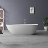 ZNTS Solid Surface Freestanding Bathtub 66430453