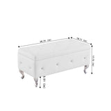 ZNTS Storage Bench, Flip Top Entryway Bench Seat with Safety Hinge, Storage Chest with Padded Seat, Bed W135959019