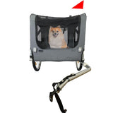 ZNTS Outdoor Heavy Duty Foldable Utility Pet Stroller Dog Carriers Bicycle Trailer W1364123398