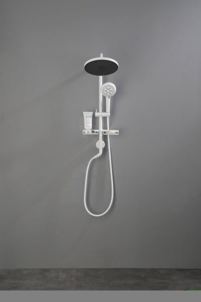 ZNTS ShowerSpas Shower System, with 10" Rain Showerhead, 4-Function Hand Shower, Adjustable Slide Bar and W127281835