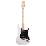 ZNTS GST Stylish Electric Guitar Kit with Black Pickguard White 94258666