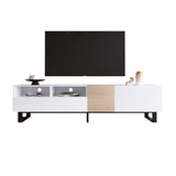 ZNTS Modern TV Stand for 80'' TV Double Storage Space, Media Console Table, Entertainment Center WF303474AAK