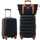 ZNTS Hardshell Luggage Sets 2Pcs + bag Spinner Suitcase with TSA Lock Lightweight 20