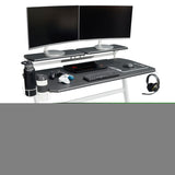 ZNTS Techni Sport White Stryker Gaming Desk, White RTA-TS201-WHT