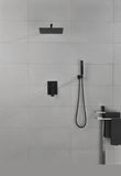 ZNTS 10 inch Shower Head Bathroom Luxury Rain Mixer Shower Complete Combo Set Wall Mounted W92850270