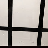 ZNTS Shower Door 34" W x 72" H Single Panel Frameless Fixed Shower Door, Open Entry Design in Matte Black W124343778