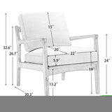 ZNTS Wood Frame Armchair, Easy Assembly Mid Century Modern Accent Chair Lounge Chair for Living Room, PP284301AAT