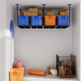 ZNTS 3x8 Overhead Garage Storage Rack, Heavy Duty Adjustable Ceiling Mounted Storage Racks, 750LBS Weight 21440771