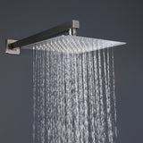 ZNTS Trustmade 2 Functions Complete Shower Fixtures, 3 Knob Handles Complete Shower Systems, 10 inches TMSF10LYJ-2W03BN
