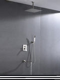 ZNTS Ceiling Mounted Shower System Combo Set with Handheld and 16"Shower head W92877476