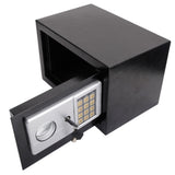 ZNTS Mini Wall-in Style Electronic Code Metal Steel Box Safe Case 20EA Black 51019638