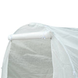 ZNTS Walk-In Tunnel Greenhouse, Large Garden Hot House Kit with 6 Roll-up Windows & Roll Up Door 15' 7' 22733022