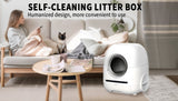 ZNTS Self-cleaning cat litter box, 68L+9L, suitable for a variety of cat litter, APP control, real-time ES318155AAK