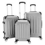 ZNTS 3-in-1 Portable ABS Trolley Case 20" / 24" / 28" Gray 00470368