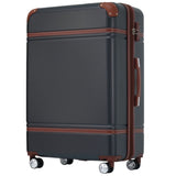 ZNTS 24 IN Luggage 1 Piece with TSA lock , Expandable Lightweight Suitcase Spinner Wheels, Vintage PP321685AAB