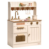 ZNTS Play Kitchen, Wooden Kids Kitchen Playset for Kids,American Vintage Style W979138327
