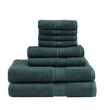 ZNTS 100% Cotton 8 Piece Antimicrobial Towel Set B03599333