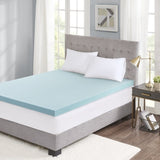 ZNTS Hypoallergenic 3" Cooling Gel Memory Foam Mattress Topper with Removable Cooling Cover B03595142