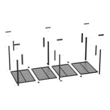 ZNTS 3x8 Overhead Garage Storage Rack, Heavy Duty Adjustable Ceiling Mounted Storage Racks, 750LBS Weight 21440771