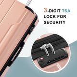 ZNTS Hardshell Luggage Sets 3 Pcs Spinner Suitcase with TSA Lock Lightweight 20''24''28'' PP282373AAH