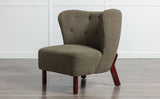 ZNTS Accent Chair, Upholstered Armless Chair Lambskin Sherpa Single Sofa Chair with Wooden Legs, Modern WF316705AAG