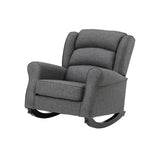 ZNTS ACME Fabien Rocking Chair, Gray Fabric AC02183