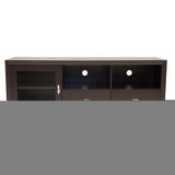 ZNTS Techni Mobili Modern TV Stand with Storage for TVs Up To 60", Wenge RTA-8807-WN